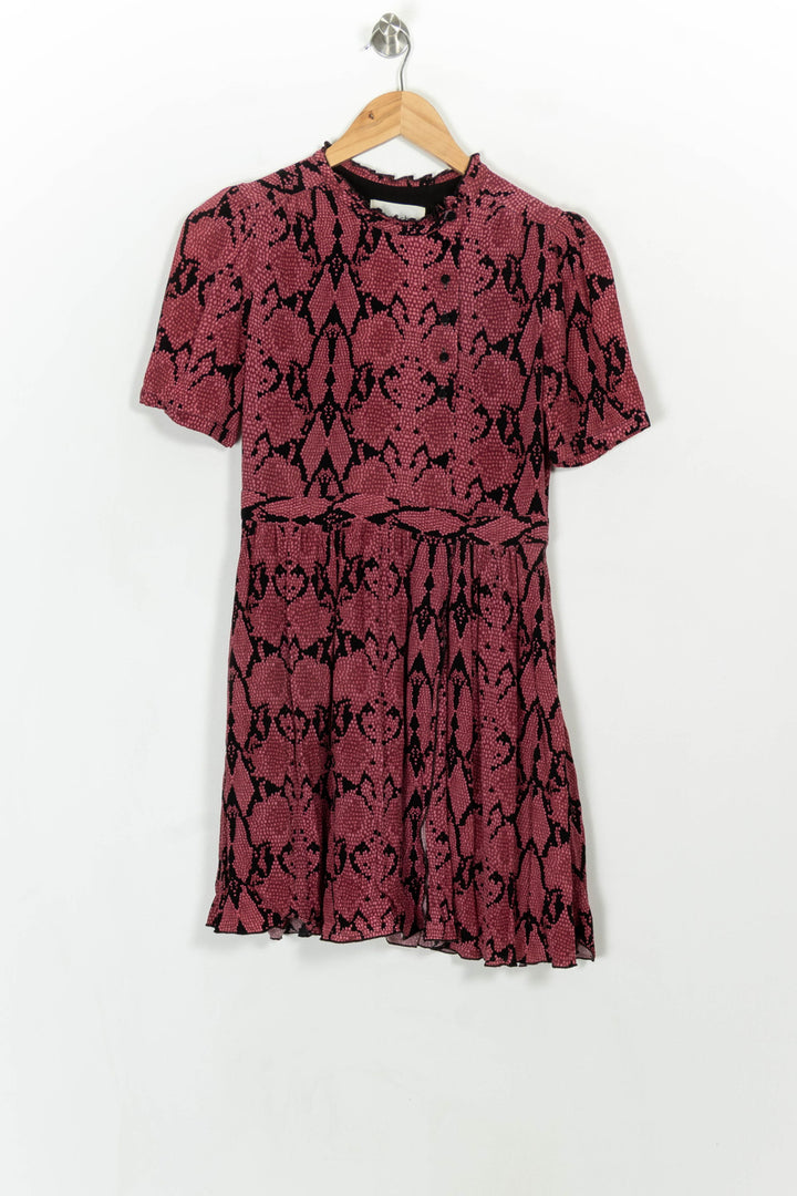 Robe Courte Rose et Noire - Taille S/36 de la marque ba&amp;sh | PARAD116777 - Vendu par Paradigme - Image 2