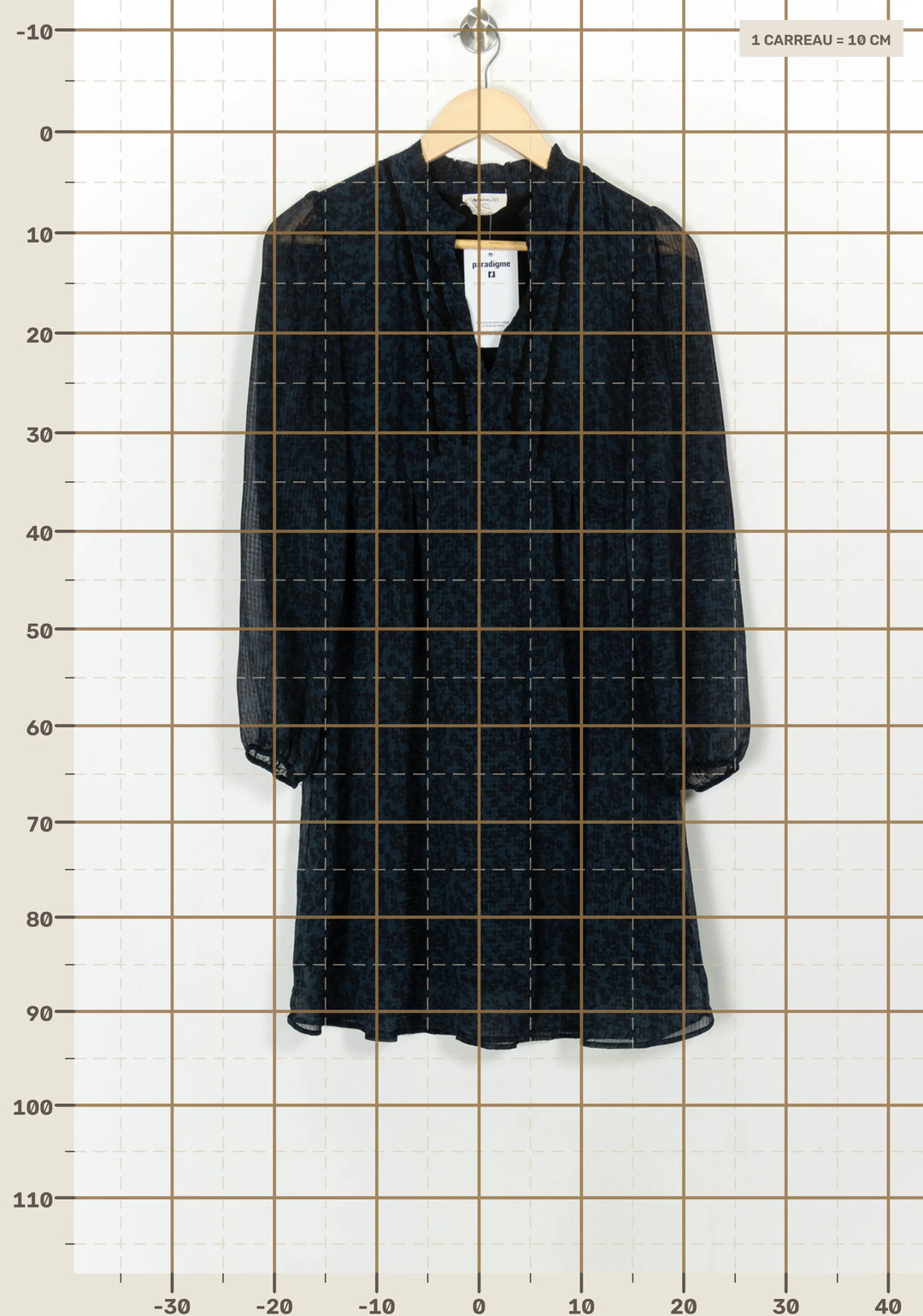 Robe Midi Bleue - Taille XS/34 de la marque Maison 123 | PARAD116781 - Vendu par Paradigme - Image 4