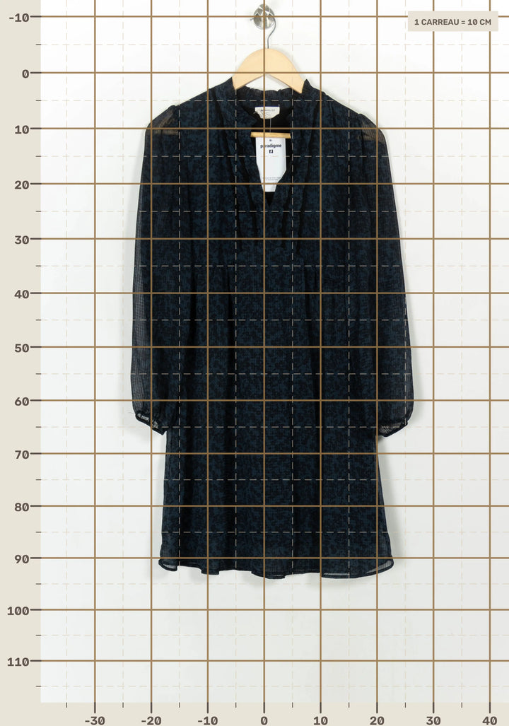 Robe Midi Bleue - Taille XS/34 de la marque Maison 123 | PARAD116781 - Vendu par Paradigme - Image 4