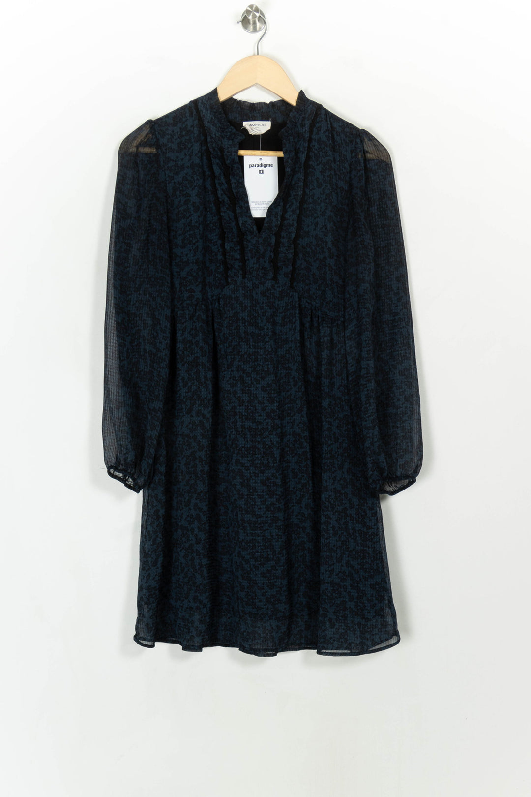 Robe Midi Bleue - Taille XS/34 de la marque Maison 123 | PARAD116781 - Vendu par Paradigme - Image 2