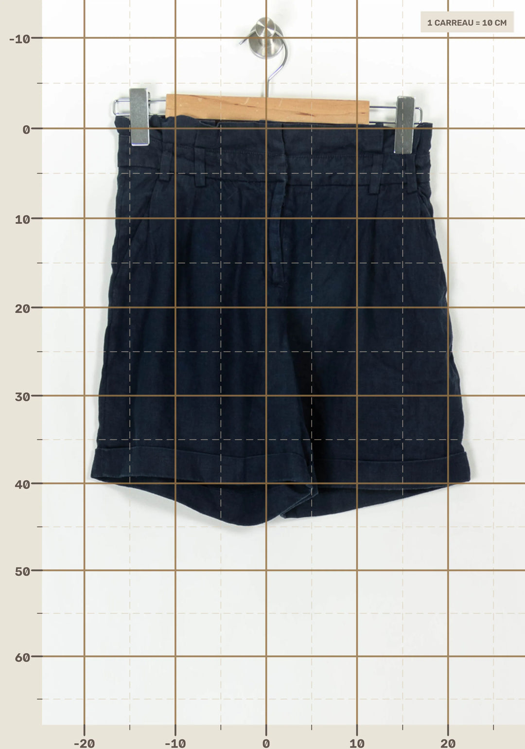 Short Bleu - Taille S/36 de la marque Maison 123 | PARAD116782 - Vendu par Paradigme - Image 4