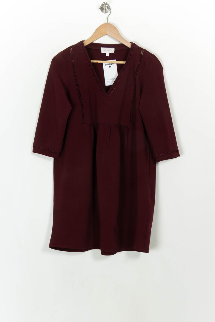 Robe Midi Bordeaux - Taille S/36 de la marque Grace &amp; Mila | PARAD116785 - Vendu par Paradigme - Image 2