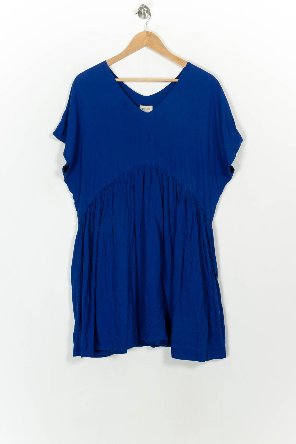 Robe Courte Bleue - Taille XXL/44 de la marque Indies | PARAD116786 - Vendu par Paradigme - Image 2