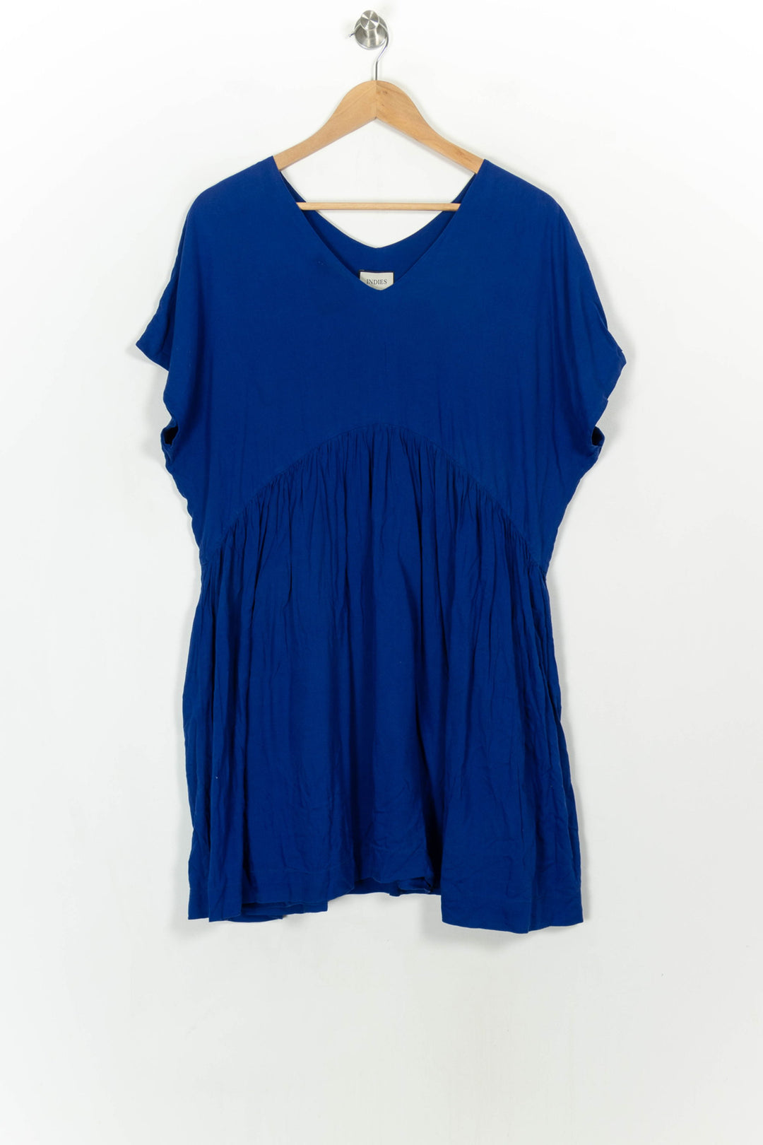 Robe Courte Bleue - Taille XXL/44 de la marque Indies | PARAD116786 - Vendu par Paradigme - Image 2