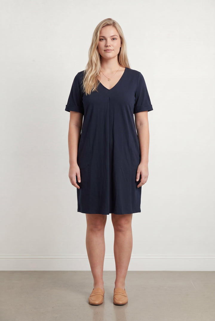 Robe Courte Bleue - Taille XL/42 de la marque Indies | PARAD116787 - Vendu par Paradigme - Image 1