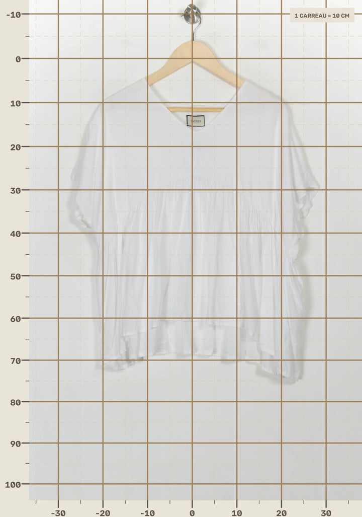 Blouse Blanche - Taille S/36 de la marque Indies | PARAD116788 - Vendu par Paradigme - Image 4