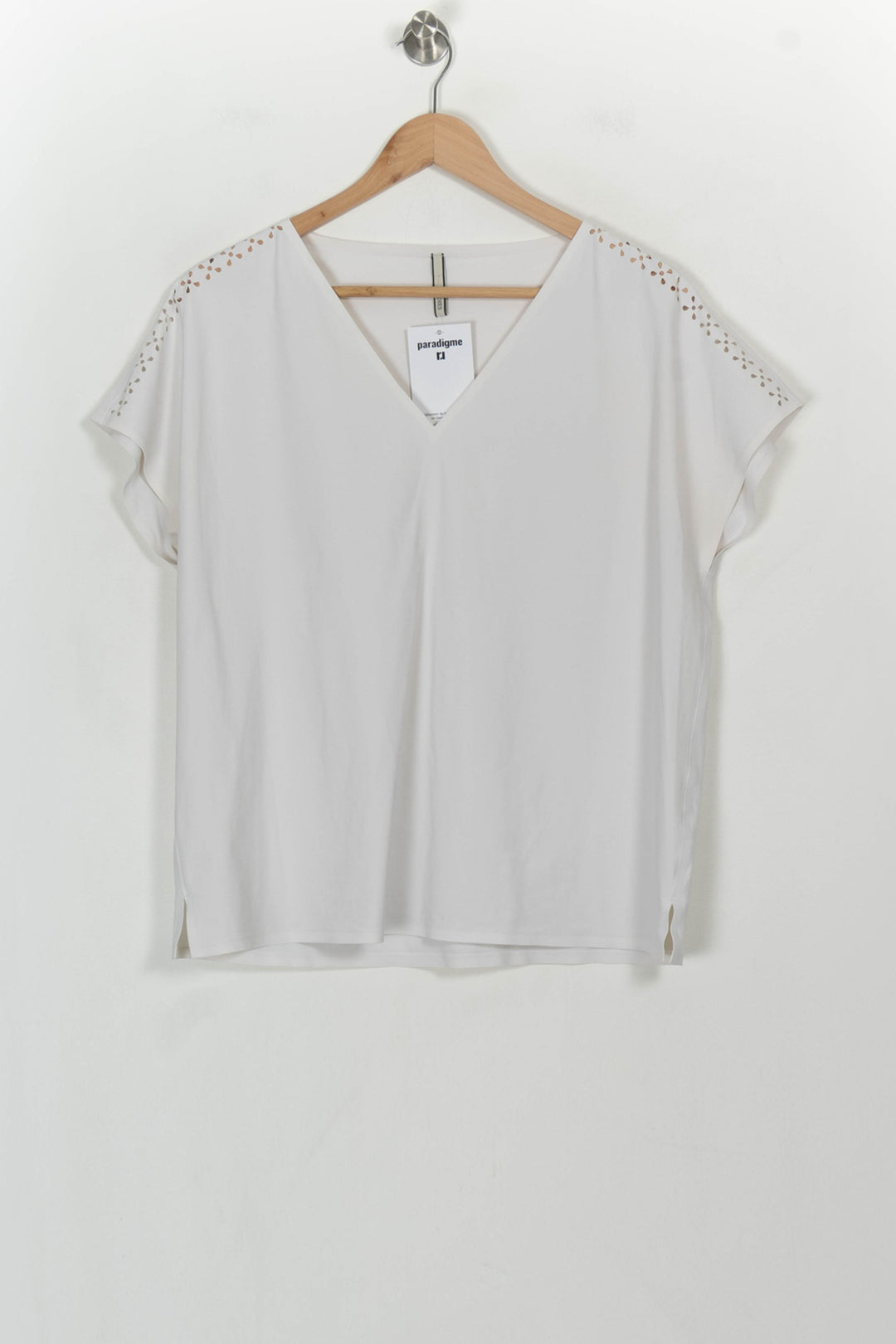 Blouse Blanche - Taille L/40 de la marque Indies | PARAD116789 - Vendu par Paradigme - Image 2