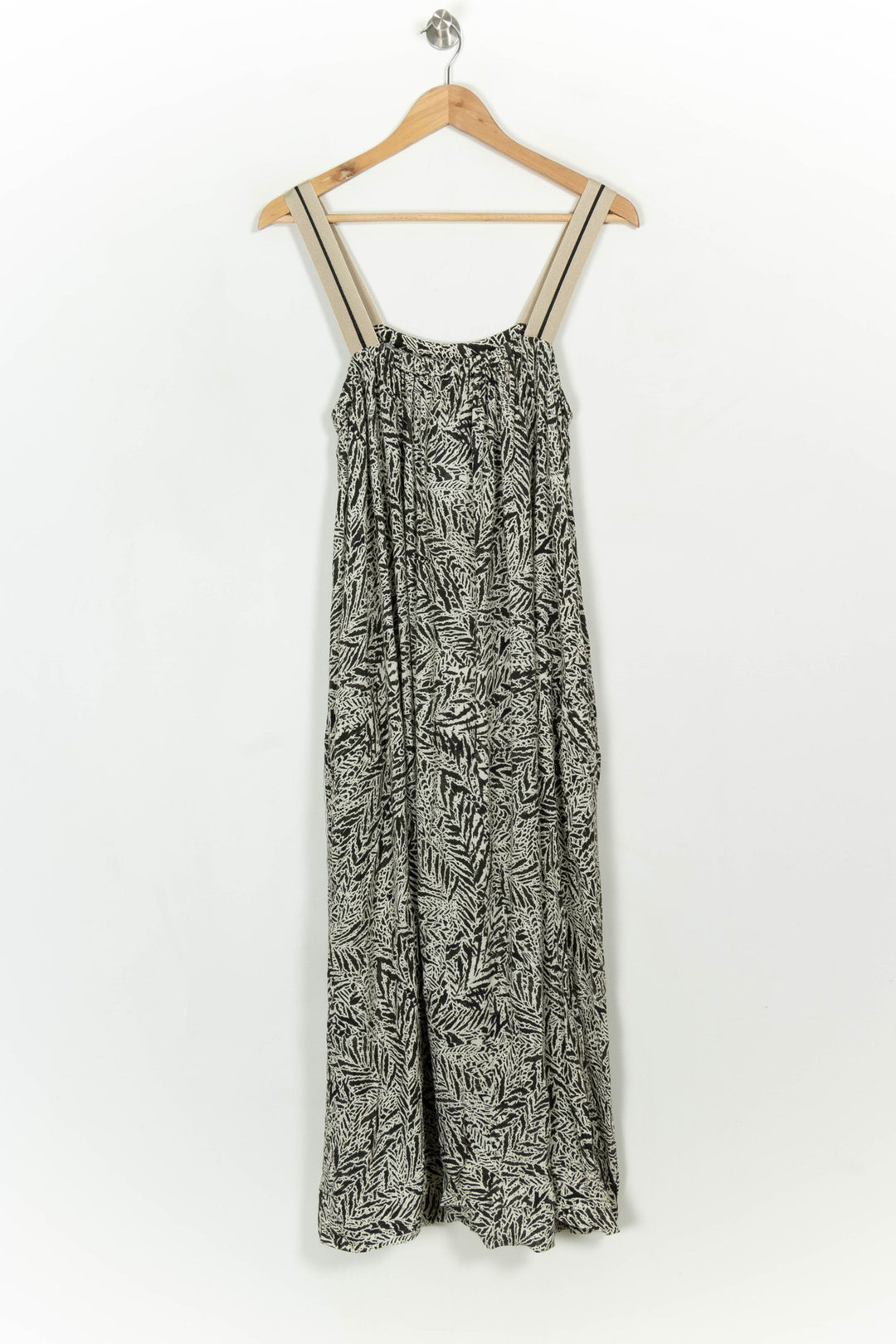 Robe Longue Noire et Blanche - Taille M/38 de la marque Indies | PARAD116791 - Vendu par Paradigme - Image 5