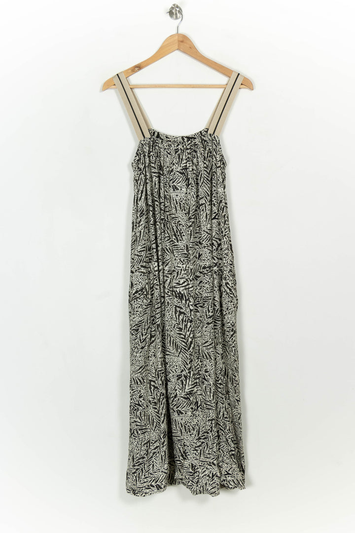Robe Longue Noire et Blanche - Taille M/38 de la marque Indies | PARAD116791 - Vendu par Paradigme - Image 5