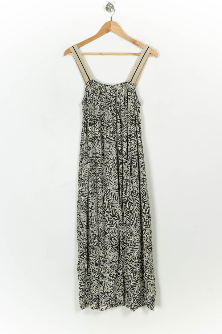 Robe Longue Noire et Blanche - Taille M/38 de la marque Indies | PARAD116791 - Vendu par Paradigme - Image 2