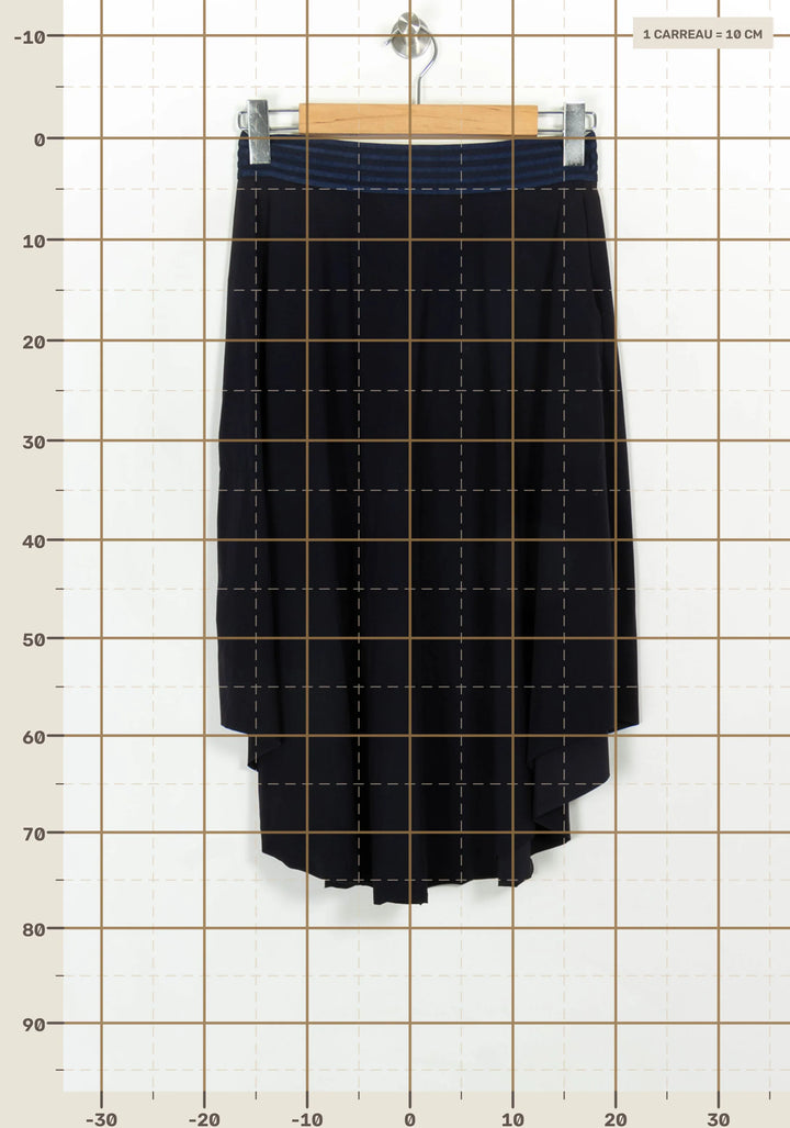 Jupe Midi Bleue - Taille S/36 de la marque Indies | PARAD116792 - Vendu par Paradigme - Image 4