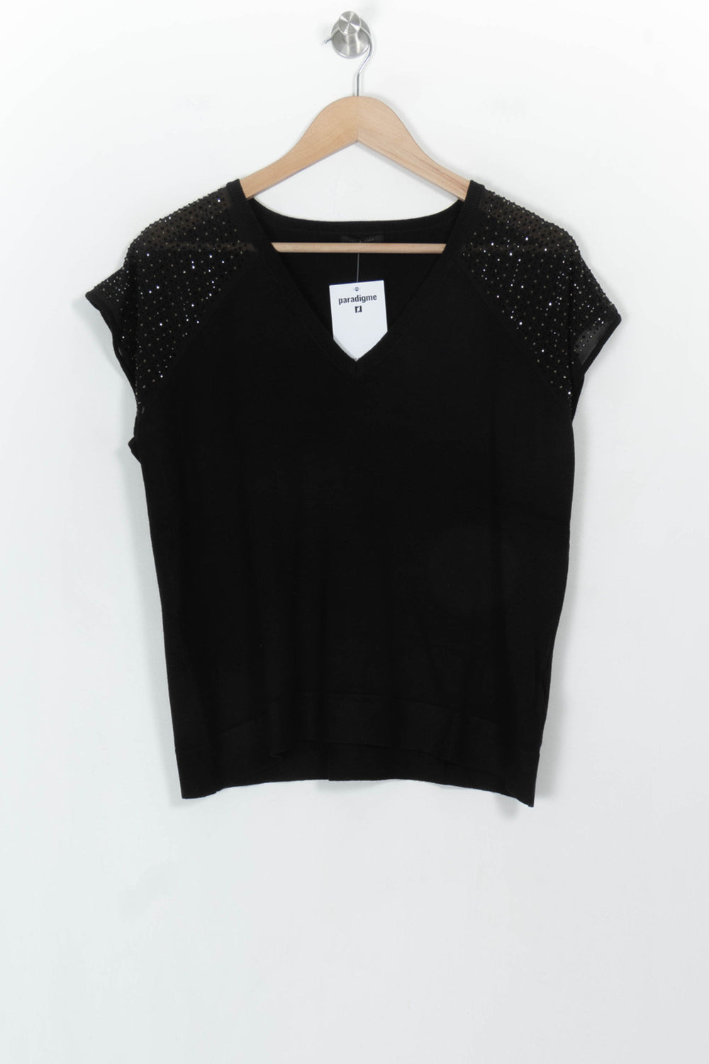 Top Noir - Taille S/36 de la marque IKKS | PARAD116794 - Vendu par Paradigme - Image 2
