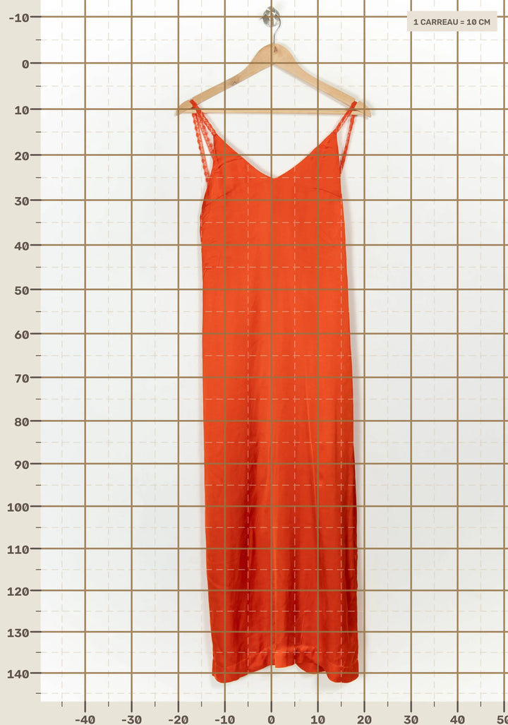 Robe Longue Orange - Taille XS/34 de la marque Karma Koma | PARAD116797 - Vendu par Paradigme - Image 4