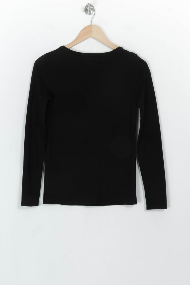 Tee-shirt manches longues noir - Taille XS/34 de la marque Caroll | PARAD116799 - Vendu par Paradigme - Image 5