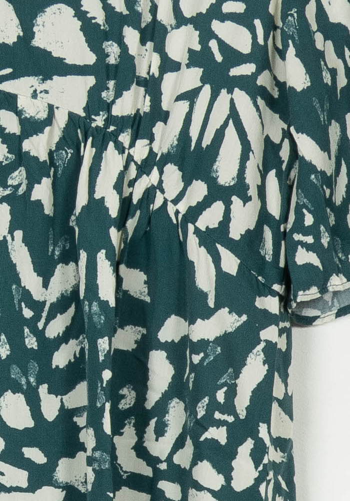 Robe Courte Verte et Blanche - Taille S/36 de la marque Grace &amp; Mila | PARAD116802 - Vendu par Paradigme - Image 3