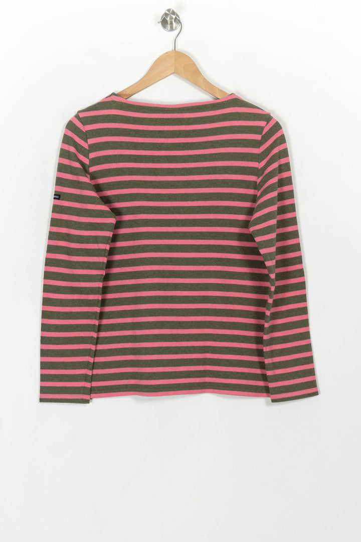Marinière Rose et Kaki - Taille S/36 de la marque Saint James | PARAD116805 - Vendu par Paradigme - Image 5