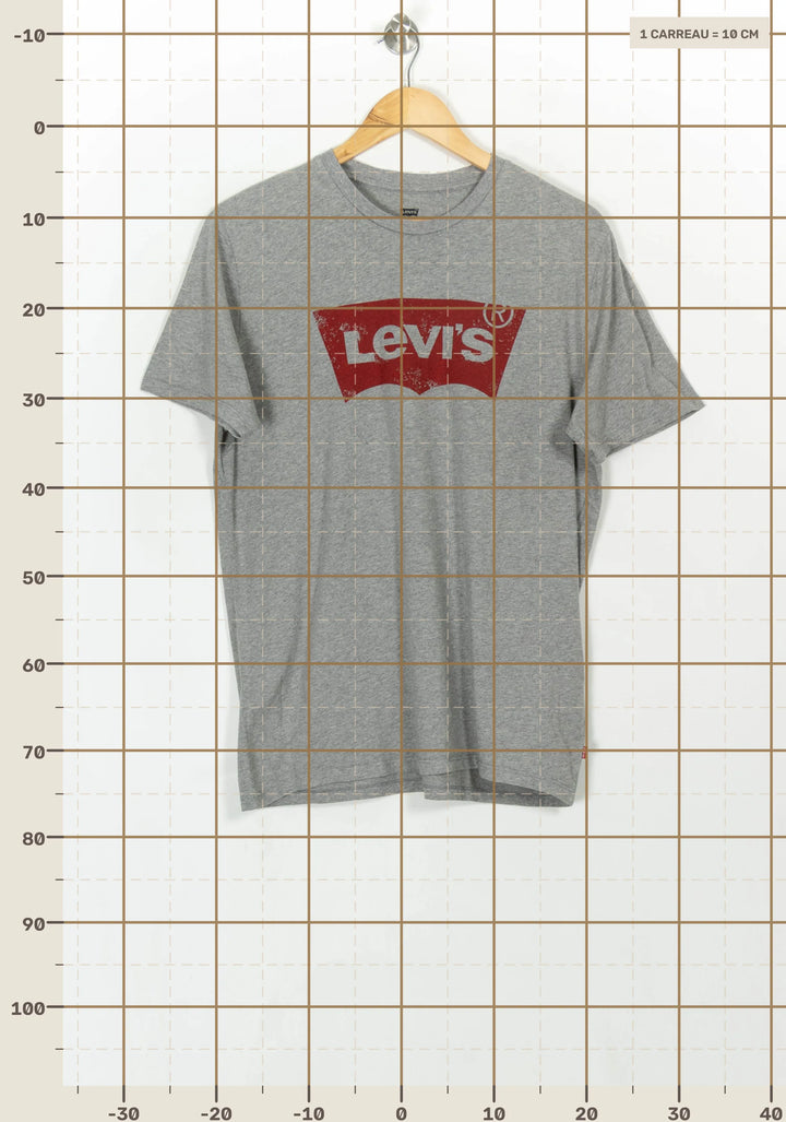 Tee-shirt Gris et Rouge - Taille L/40 de la marque Levi&