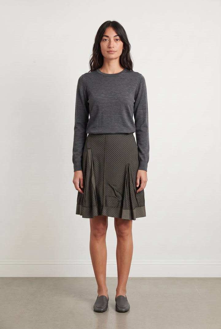 Jupe Courte Noire et Beige - Taille S/36 de la marque One Step | PARAD116813 - Vendu par Paradigme - Image 1