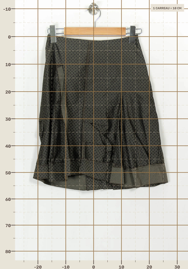 Jupe Courte Noire et Beige - Taille S/36 de la marque One Step | PARAD116813 - Vendu par Paradigme - Image 4