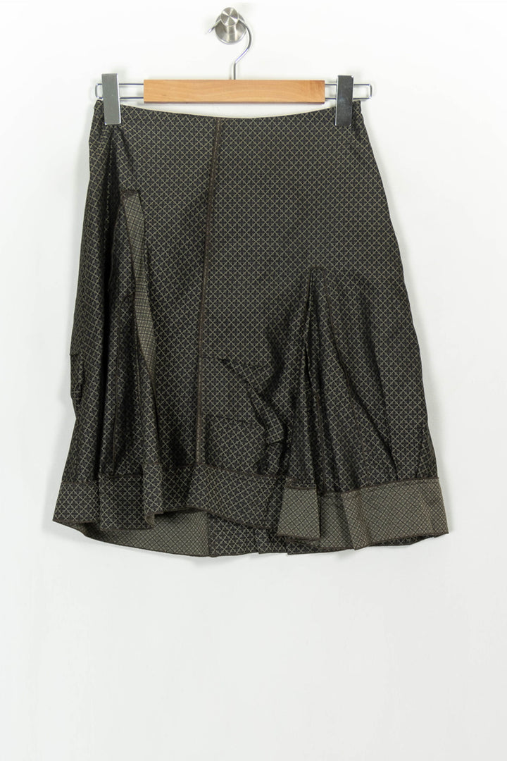 Jupe Courte Noire et Beige - Taille S/36 de la marque One Step | PARAD116813 - Vendu par Paradigme - Image 2