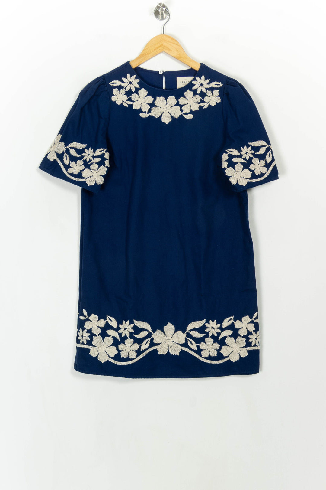 Robe droite bleu et blanc - Taille S/36 de la marque Sézane | PARAD116815 - Vendu par Paradigme - Image 2