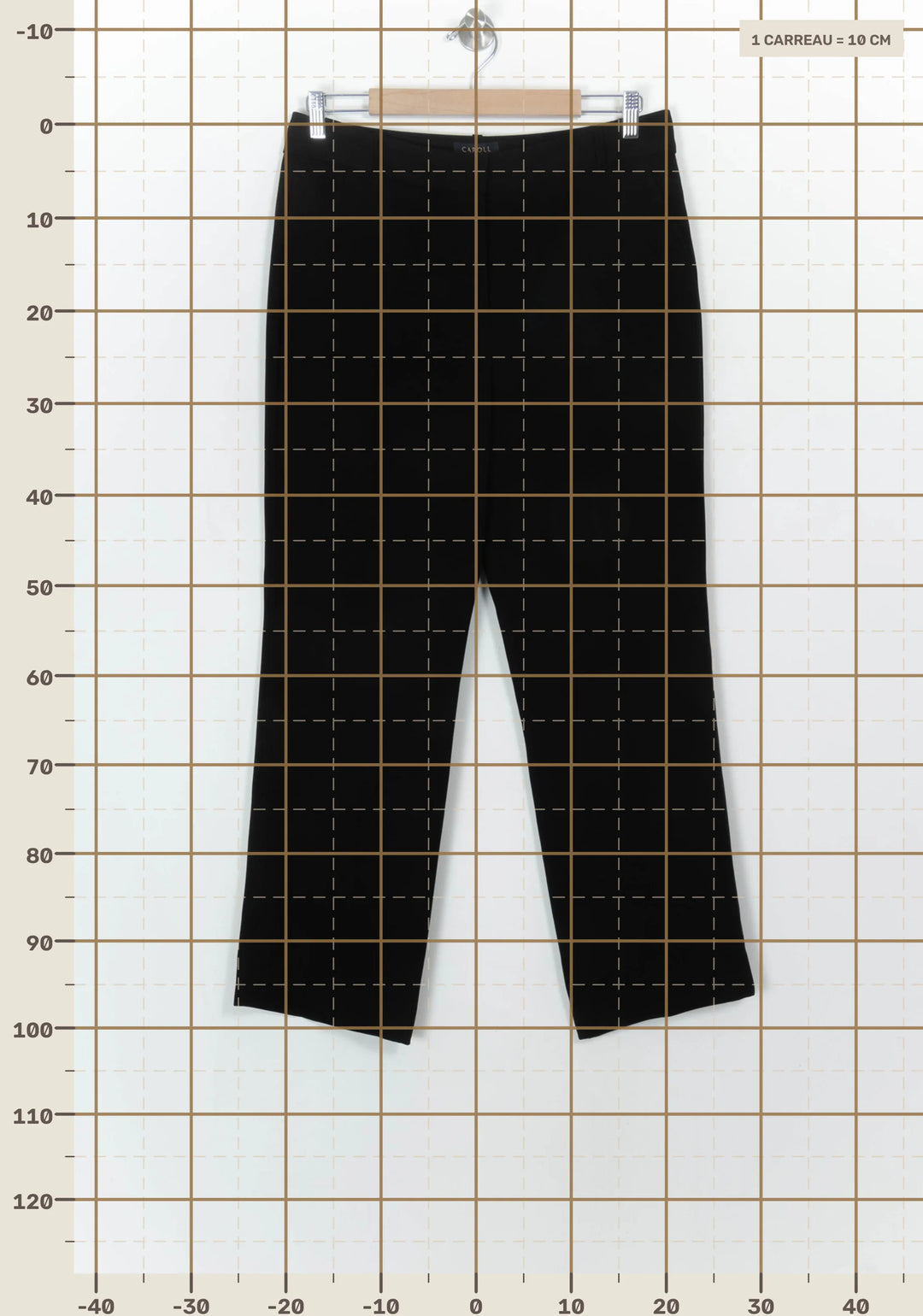 Pantalon Noir - Taille XL/42 de la marque Caroll | PARAD116817 - Vendu par Paradigme - Image 4