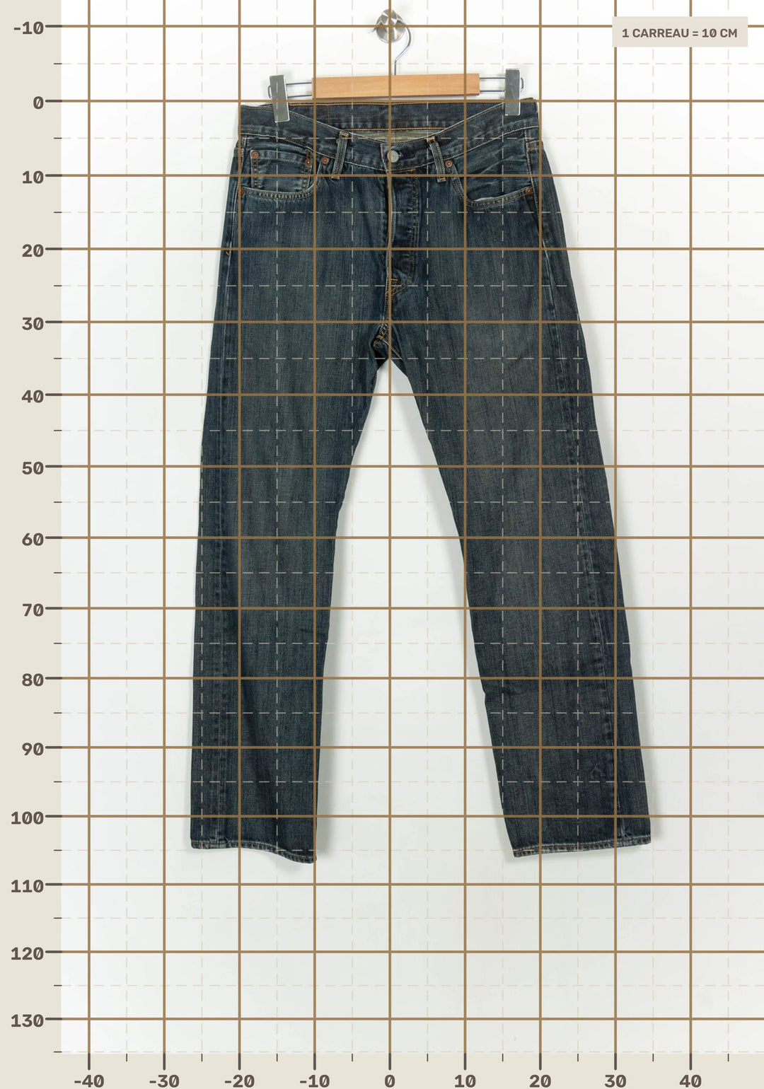 Jean Droite Bleu - Taille L/40 de la marque Levi&