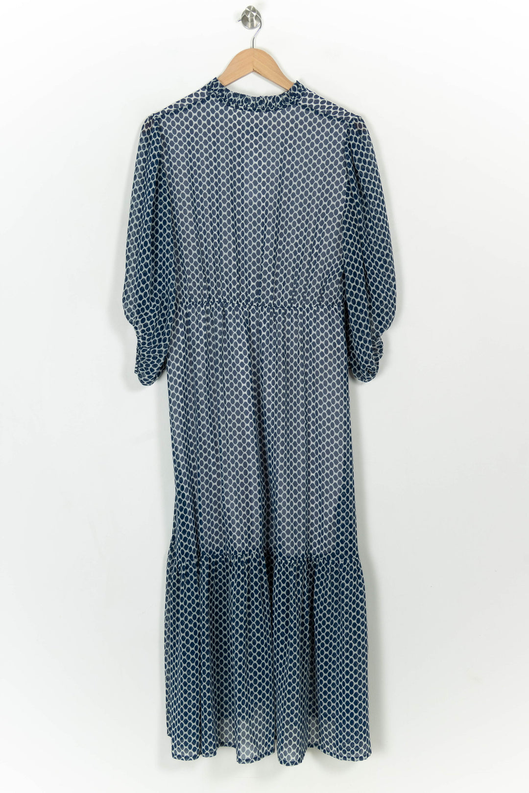 Robe Longue Bleue et Blanche - Taille L/40 de la marque Indies | PARAD116820 - Vendu par Paradigme - Image 5