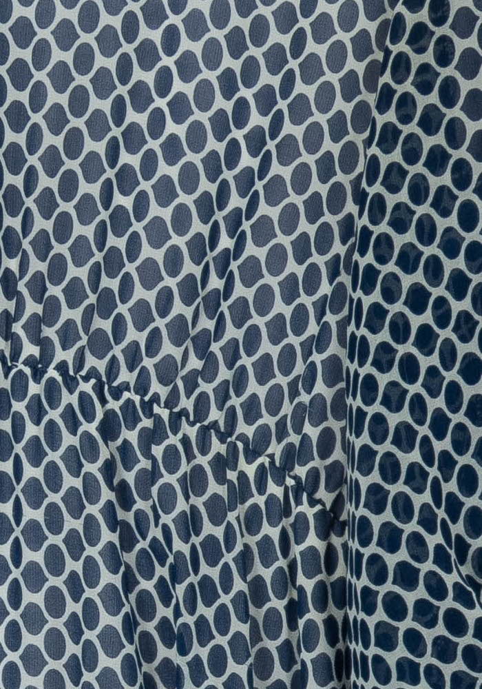 Robe Longue Bleue et Blanche - Taille L/40 de la marque Indies | PARAD116820 - Vendu par Paradigme - Image 3
