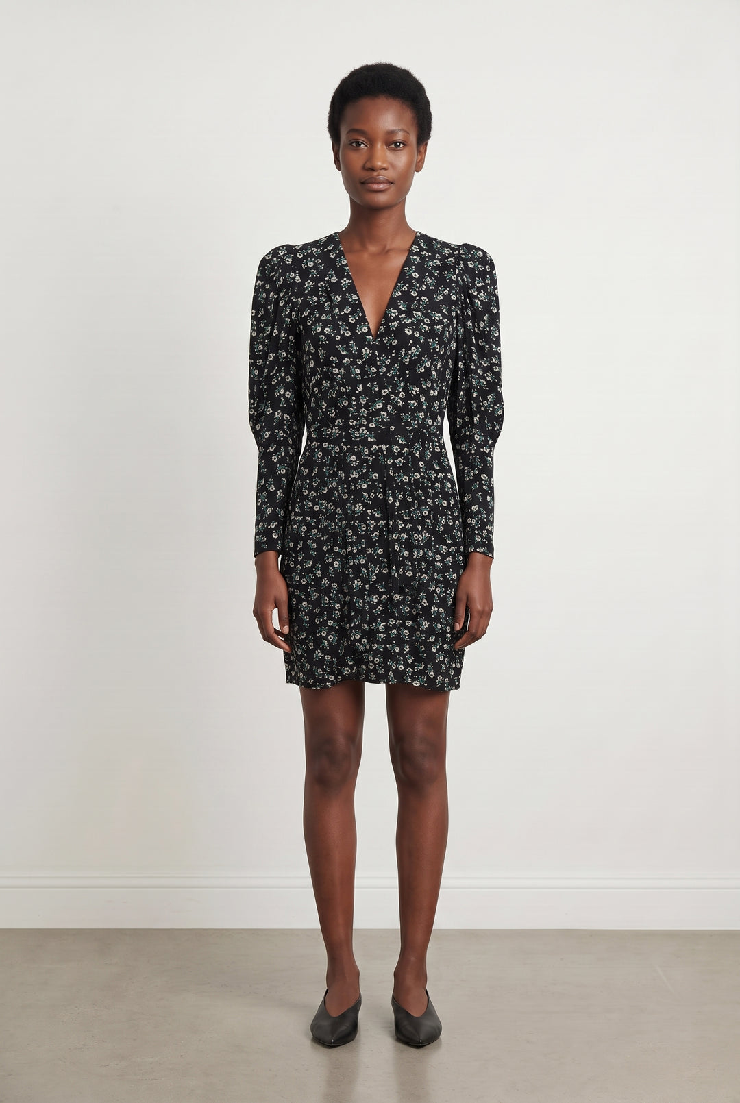 Robe Fleurie Noire - Taille XS/34 de la marque Essentiel Antwerp | PARAD116821 - Vendu par Paradigme - Image 1