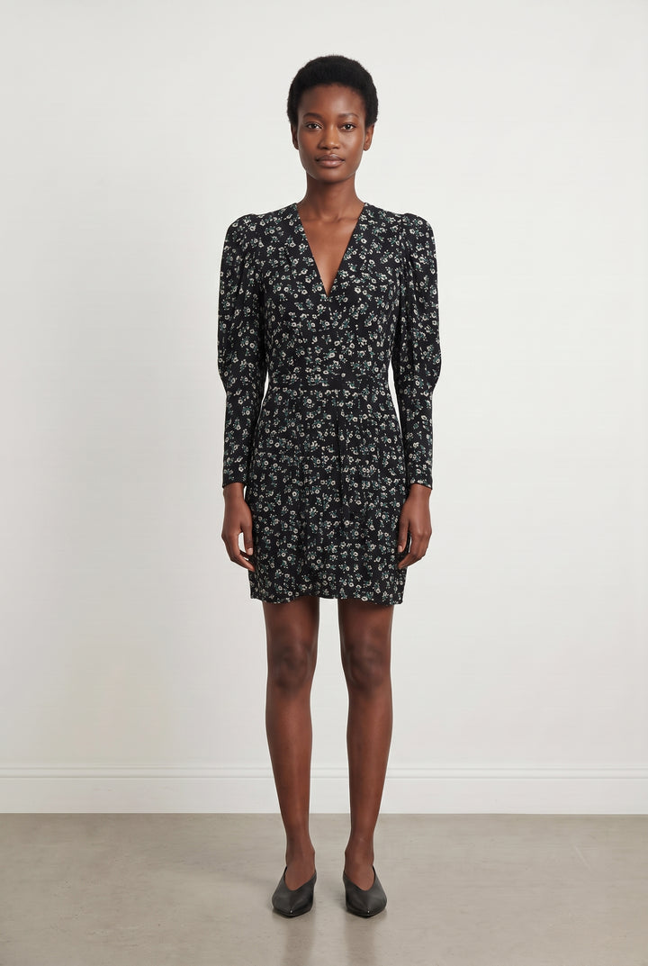 Robe Fleurie Noire - Taille XS/34 de la marque Essentiel Antwerp | PARAD116821 - Vendu par Paradigme - Image 1