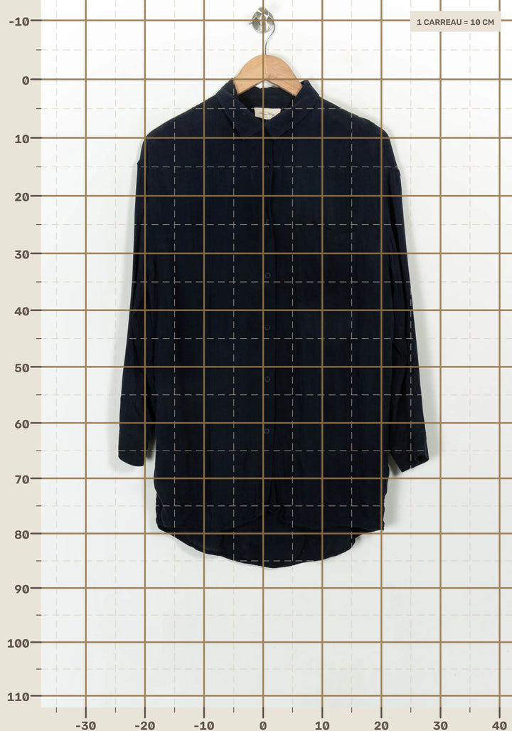 Chemise Bleue - Taille XS/34 de la marque American Vintage | PARAD116822 - Vendu par Paradigme - Image 4