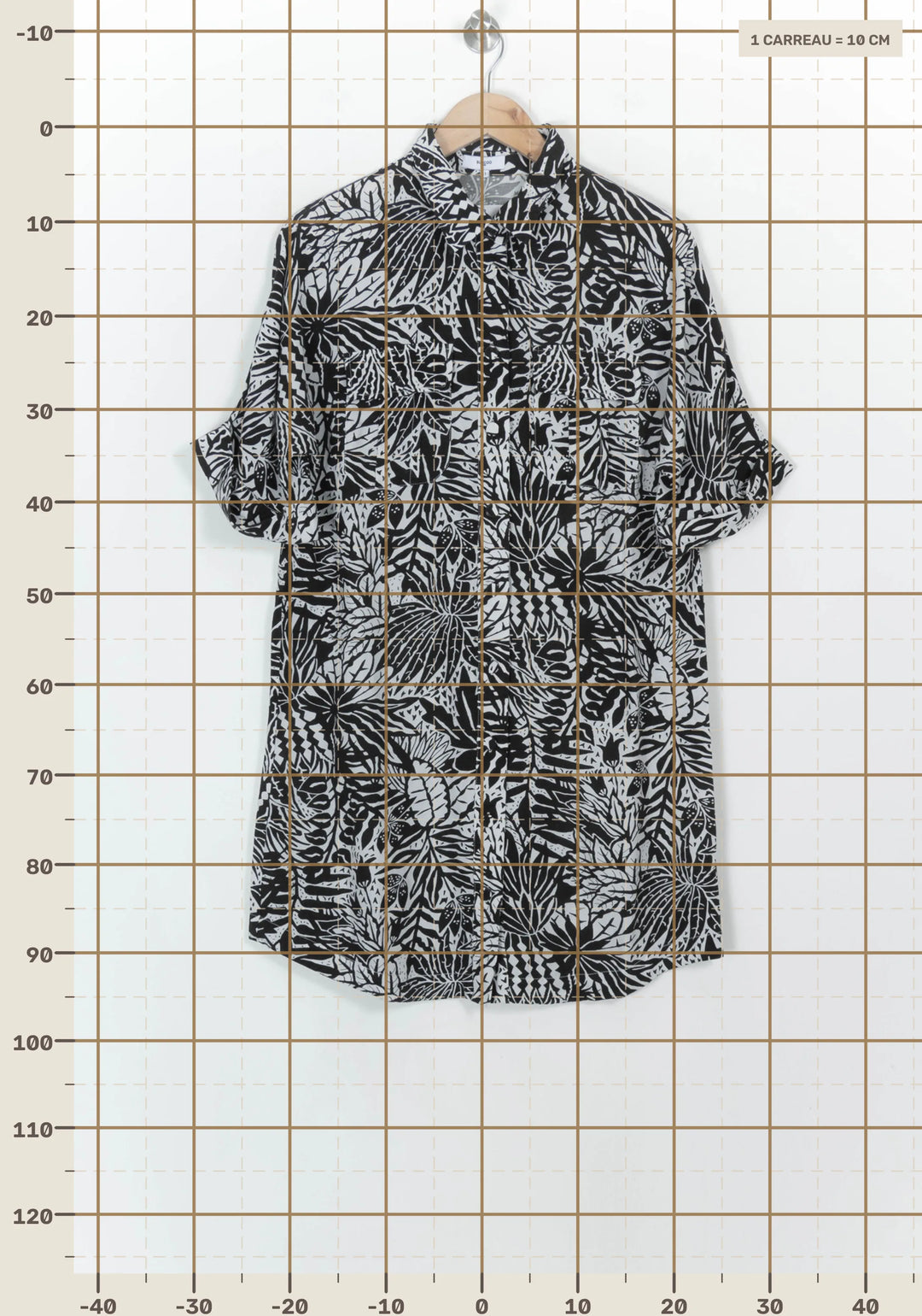 Robe Chemise Noire et Blanche - Taille S/36 de la marque Suncoo | PARAD116828 - Vendu par Paradigme - Image 4