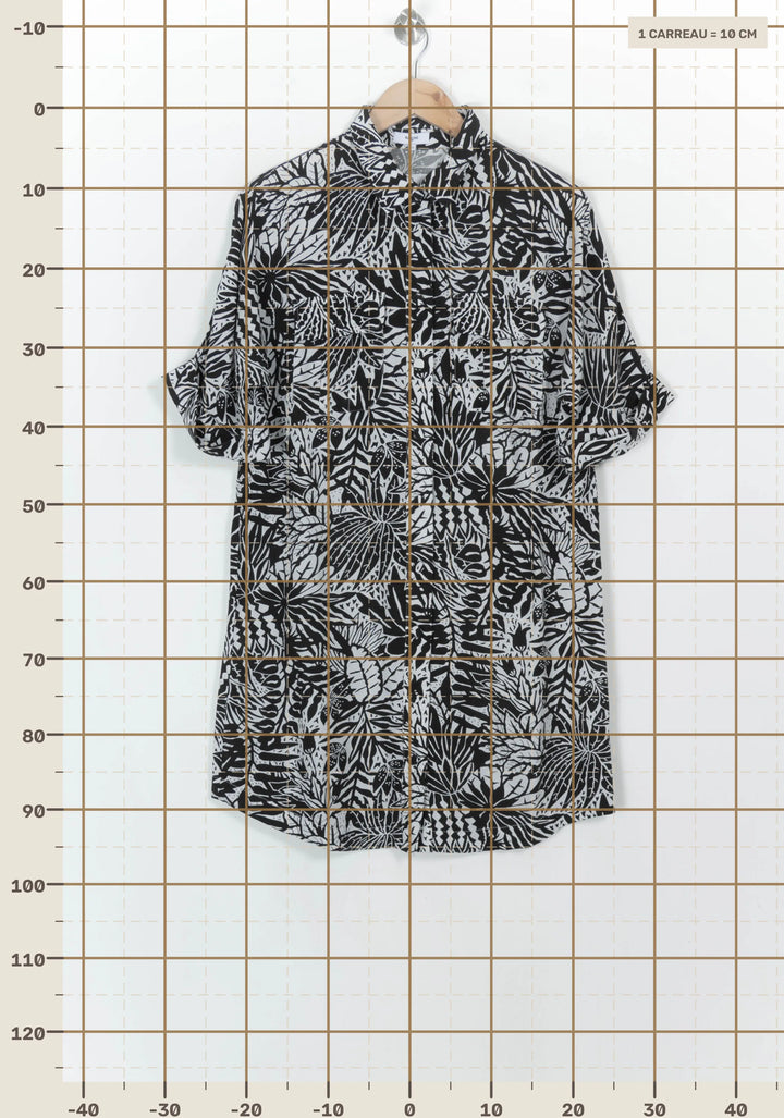 Robe Chemise Noire et Blanche - Taille S/36 de la marque Suncoo | PARAD116828 - Vendu par Paradigme - Image 4