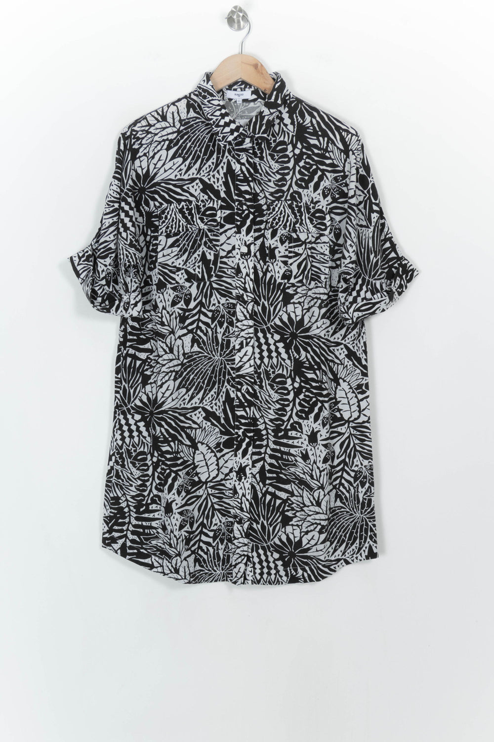 Robe Chemise Noire et Blanche - Taille S/36 de la marque Suncoo | PARAD116828 - Vendu par Paradigme - Image 2