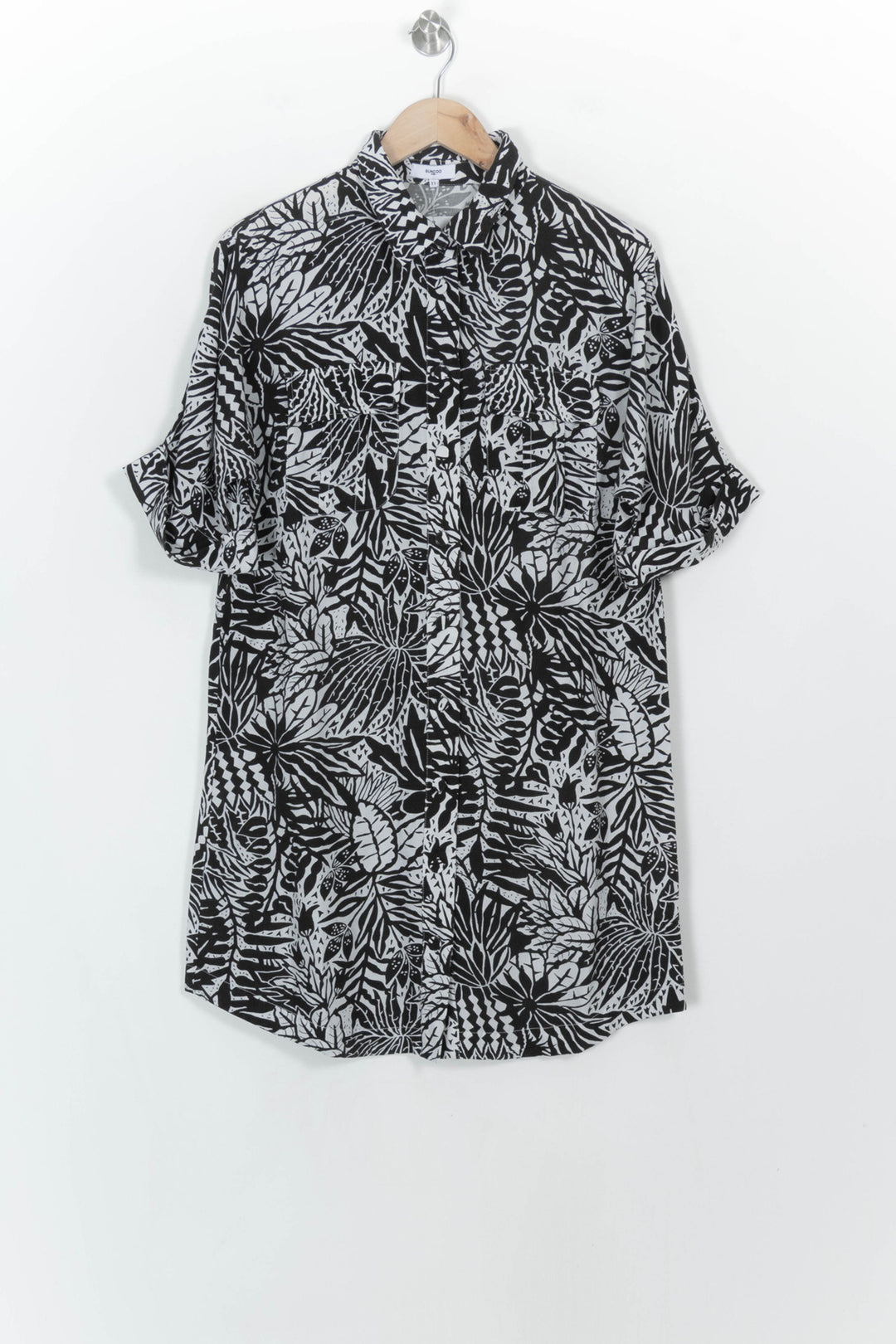 Robe Chemise Noire et Blanche - Taille S/36 de la marque Suncoo | PARAD116828 - Vendu par Paradigme - Image 2
