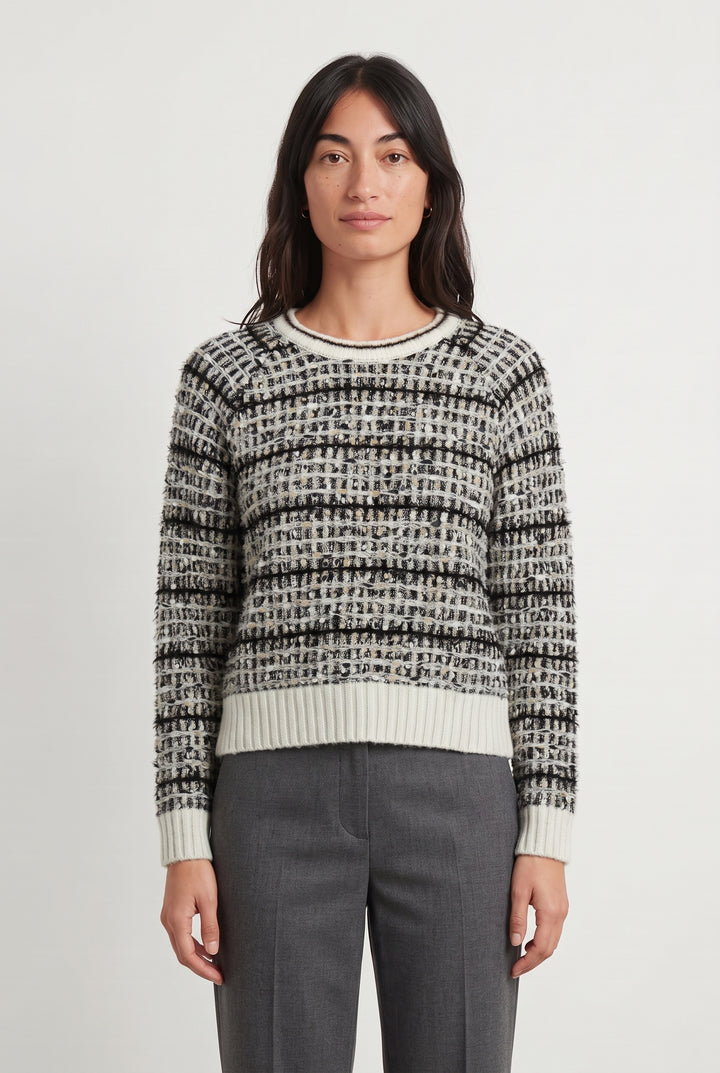 Pull Noir et Blanc - Taille S/36 de la marque Suncoo | PARAD116832 - Vendu par Paradigme - Image 1