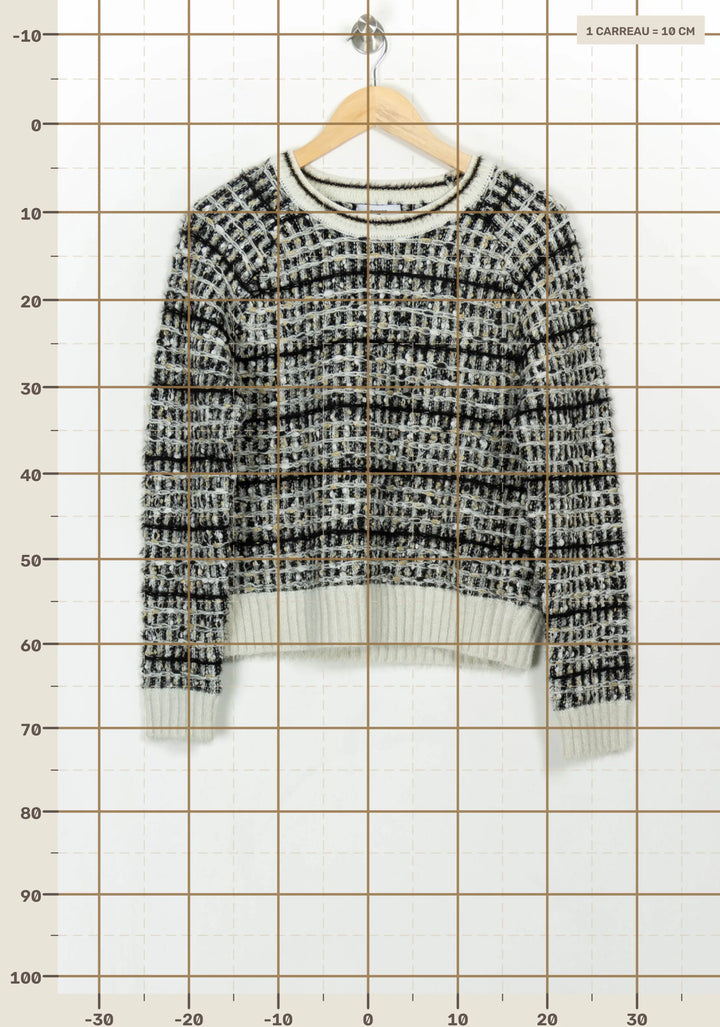 Pull Noir et Blanc - Taille S/36 de la marque Suncoo | PARAD116832 - Vendu par Paradigme - Image 4