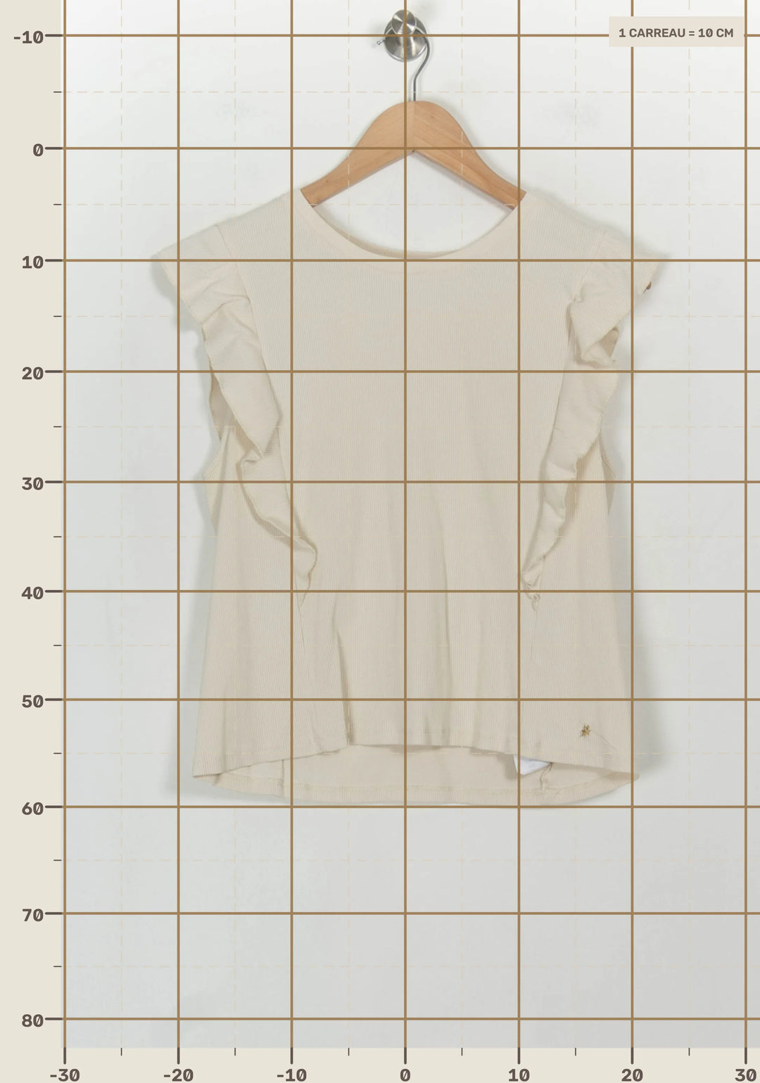Débardeur Blanc - Taille XL/42 de la marque Des petits hauts | PARAD116834 - Vendu par Paradigme - Image 4