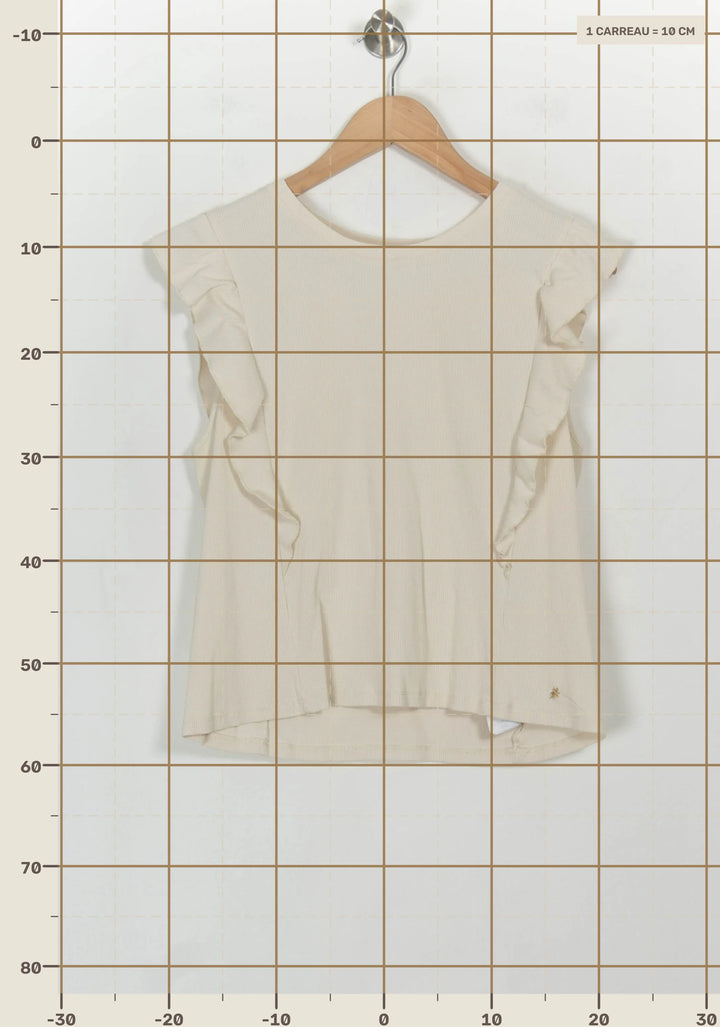Débardeur Blanc - Taille XL/42 de la marque Des petits hauts | PARAD116834 - Vendu par Paradigme - Image 4
