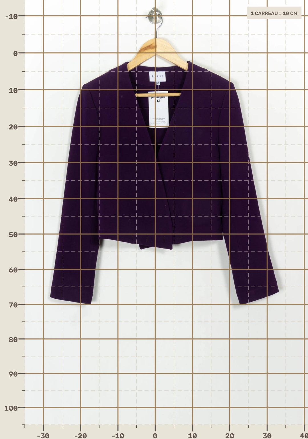 Veste Violette - Taille S/36 de la marque Barje | PARAD116835 - Vendu par Paradigme - Image 4
