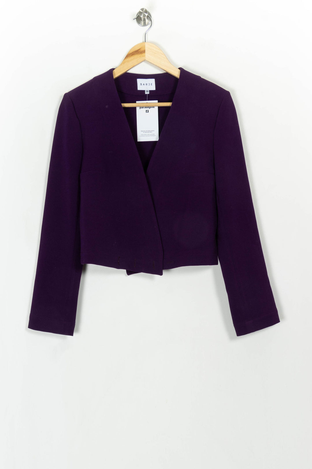 Veste Violette - Taille S/36 de la marque Barje | PARAD116835 - Vendu par Paradigme - Image 2