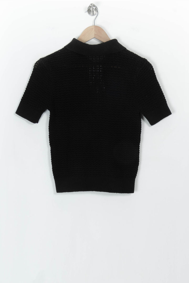 Polo Noir - Taille M/38 de la marque Comptoir des Cotonniers | PARAD116836 - Vendu par Paradigme - Image 5
