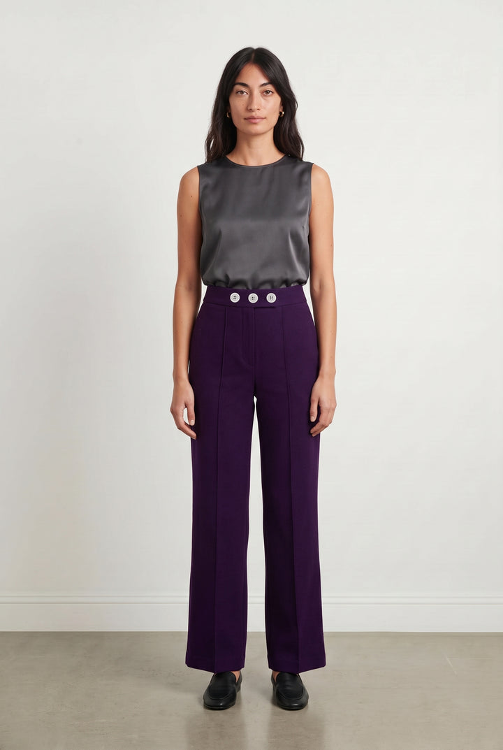 Pantalon Violet - Taille S/36 de la marque Barje | PARAD116837 - Vendu par Paradigme - Image 1