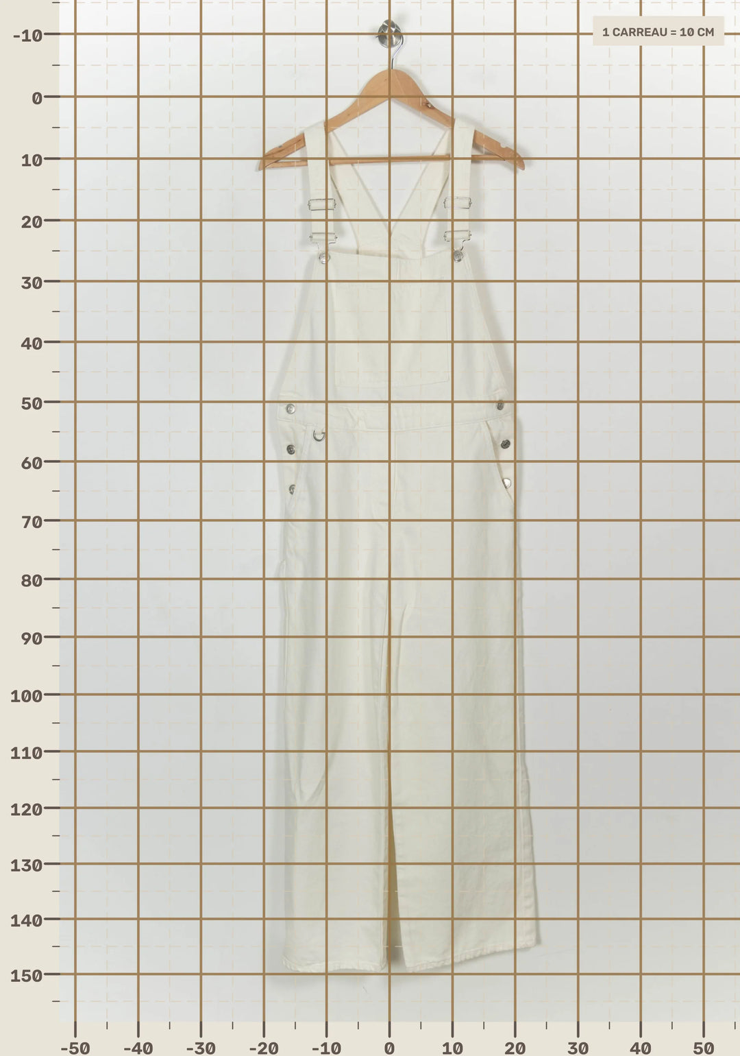 Salopette Blanche - Taille M/38 de la marque Claudie Pierlot | PARAD116838 - Vendu par Paradigme - Image 4