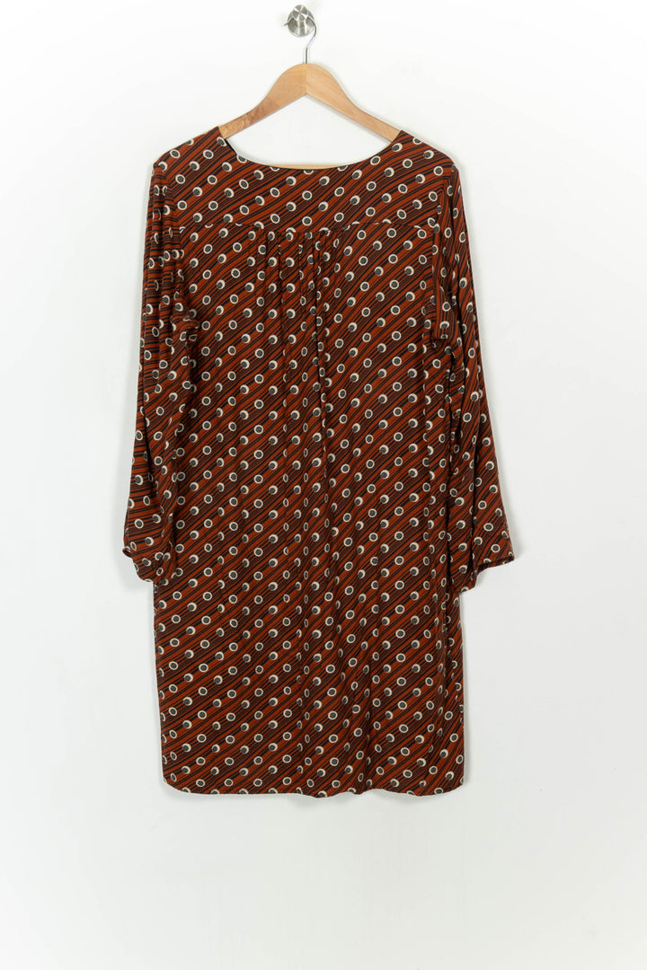 Robe Orange et Noire - Taille XXL/44 de la marque La Fée Maraboutée | PARAD116843 - Vendu par Paradigme - Image 5