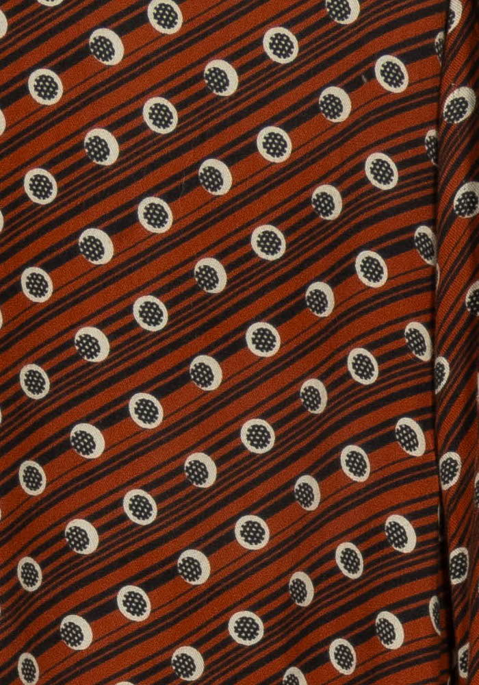 Robe Orange et Noire - Taille XXL/44 de la marque La Fée Maraboutée | PARAD116843 - Vendu par Paradigme - Image 3