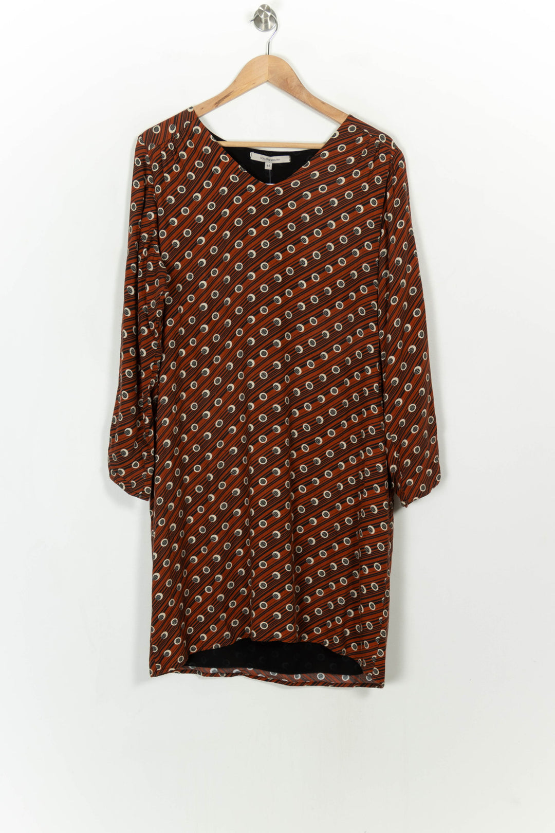 Robe Orange et Noire - Taille XXL/44 de la marque La Fée Maraboutée | PARAD116843 - Vendu par Paradigme - Image 2