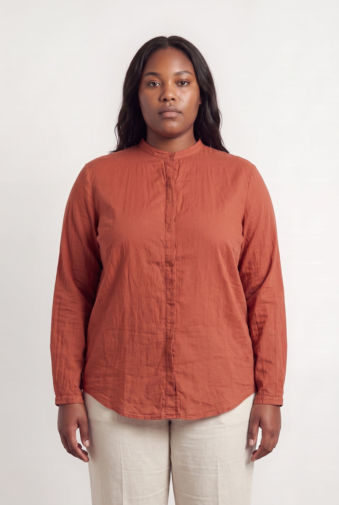 Chemisier Orange - Taille XL/42 de la marque La Fée Maraboutée | PARAD116845 - Vendu par Paradigme - Image 1
