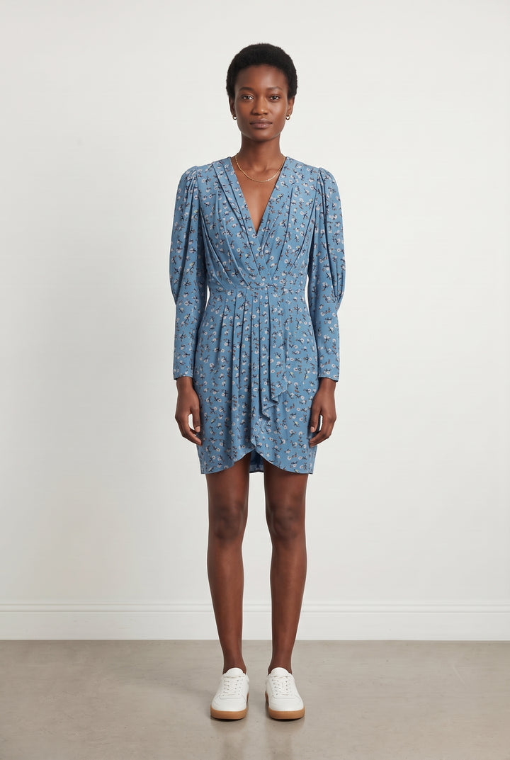 Robe Portefeuille Bleue - Taille S/36 de la marque Essentiel Antwerp | PARAD116847 - Vendu par Paradigme - Image 1